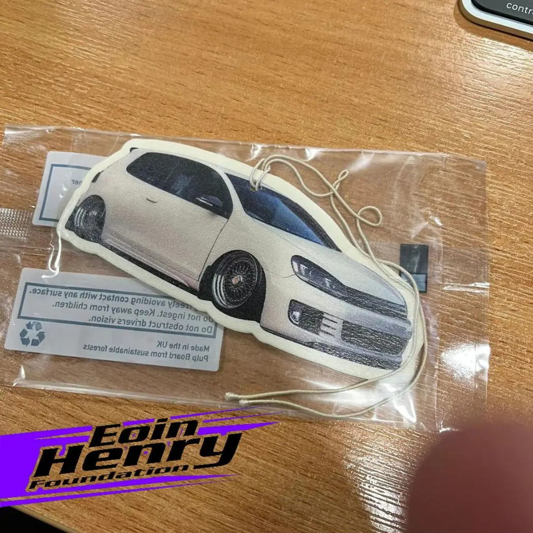 Eoin Henry car air freshener, Eoin Henry Foundation merchandise