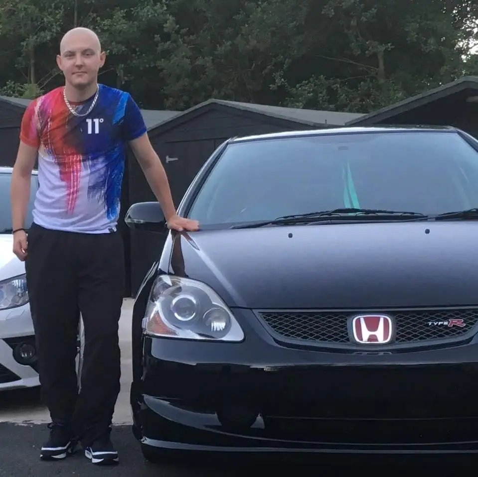 Eoin Henry with his Honda Civic Type R