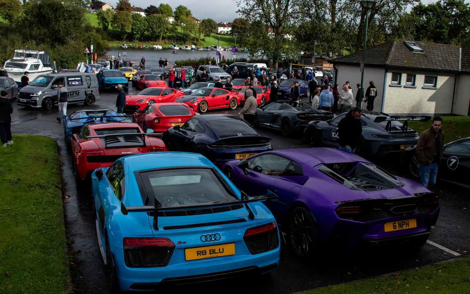 Supercars at an Eoin Henry Foundation event