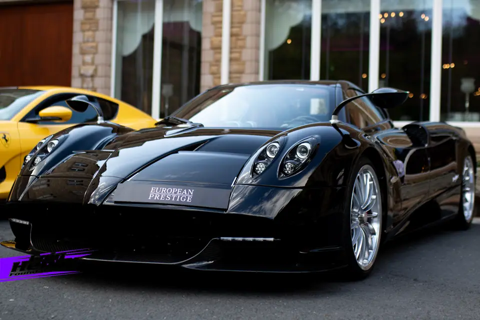 Supercars on display at Cars and Caffeine 2025, Culloden Estate & Spa
