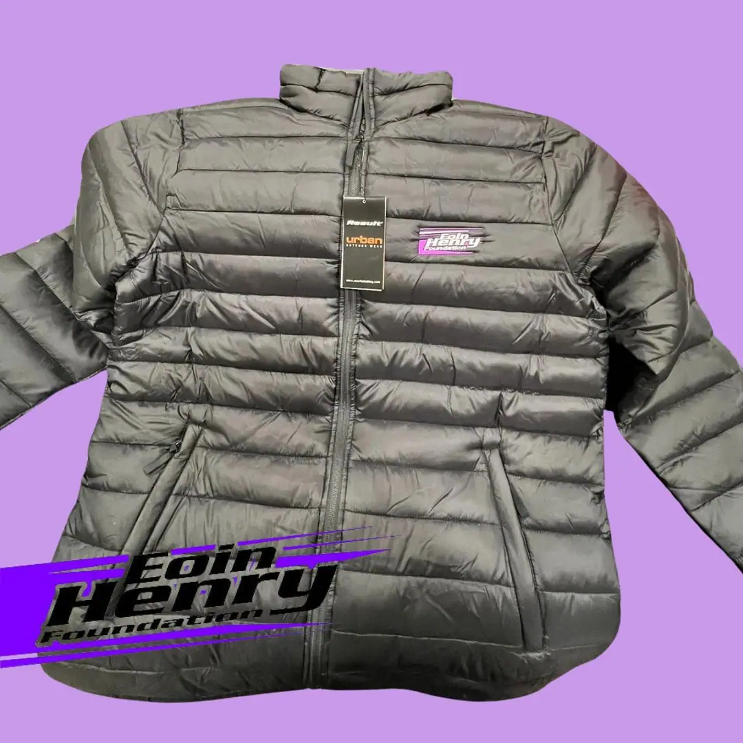Puffa jacket, Eoin Henry Foundation merchandise