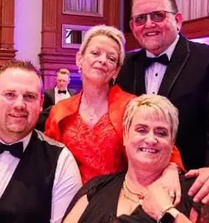 Veronica Henry with guests at an Eoin Henry Foundation event